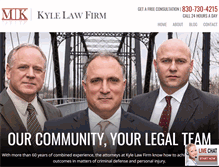 Tablet Screenshot of kylelawfirm.com